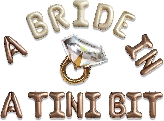 A Bride In A Tini Bit Banner - Martini Bachelorette Party Bach and Boujee