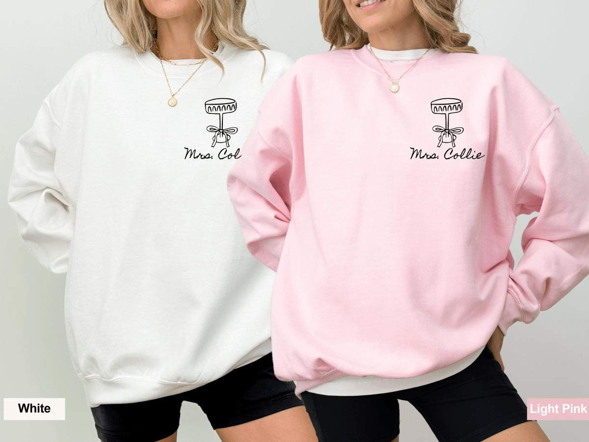 A Bride In A Tini Bit Crewneck Sweater Bach and Boujee Sweatshirt