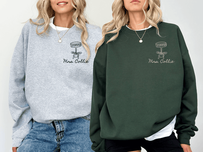 A Bride In A Tini Bit Crewneck Sweater Bach and Boujee Sweatshirt