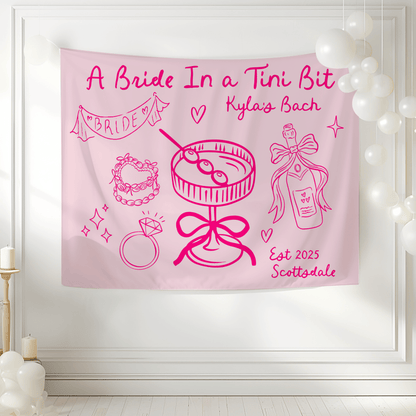 A Bride In A Tini Bit Tapestry - Olive Martini Bach and Boujee