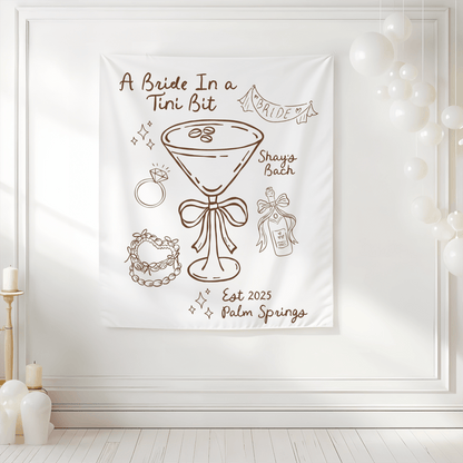 A Bride In A Tini Bit Tapestry - Olive Martini Bach and Boujee
