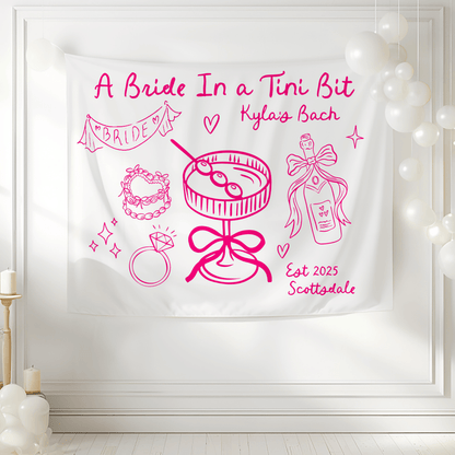 A Bride In A Tini Bit Tapestry - Olive Martini Bach and Boujee