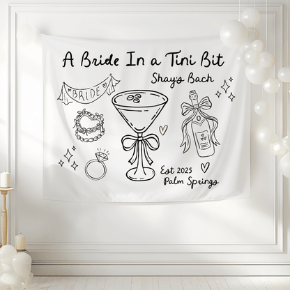 A Bride In A Tini Bit Tapestry - Olive Martini Bach and Boujee
