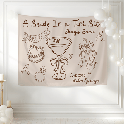 A Bride In A Tini Bit Tapestry - Olive Martini Bach and Boujee