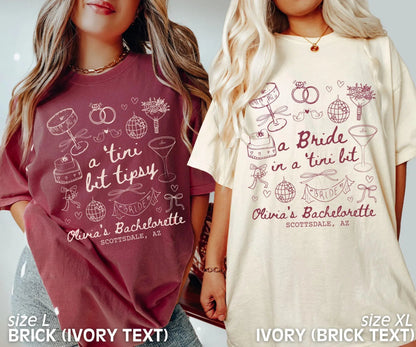 A Bride in A Tini Bit & Tini Bit Tipsy Shirt Bach and Boujee T-Shirt