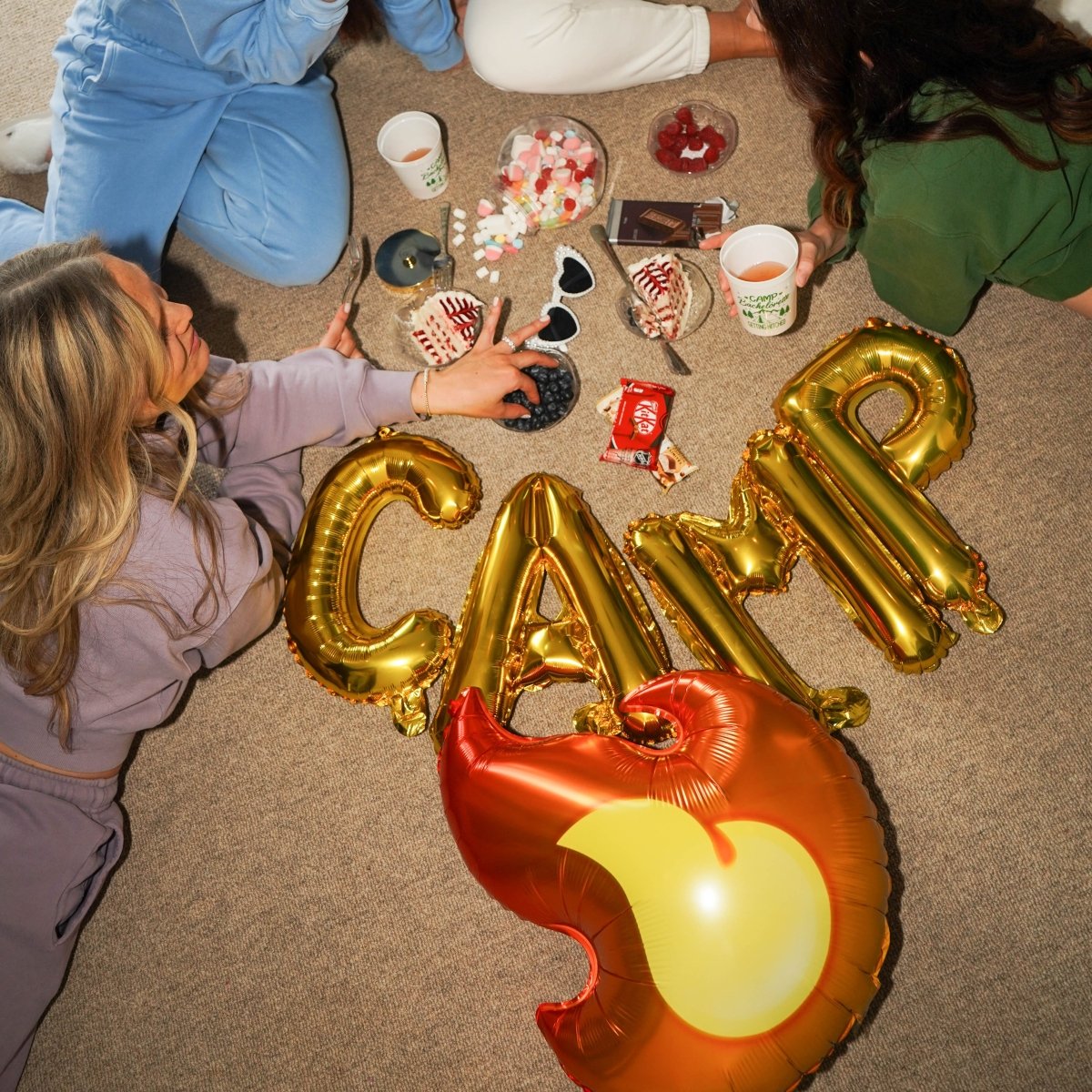 Adventure Theme Flame Balloon Camp Bachelorette - Unique Decor for Wilderness Bachelorette Parties Bach and Boujee Balloons