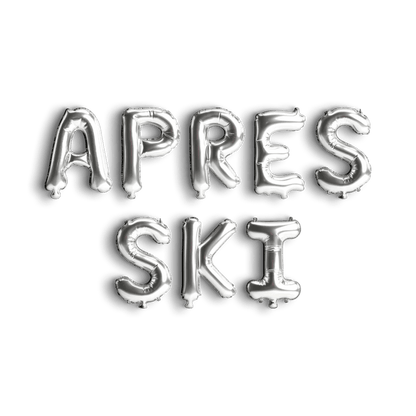 Apres Ski Balloon Banner - Party Decorations Girls Ski Trip Decoration Ski Weekend Bachelorette Banner Snow Winter Bachelorette Aspen Mountain Decoration Bach and Boujee Balloons