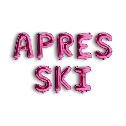 Apres Ski Balloon Banner - Party Decorations Girls Ski Trip Decoration Ski Weekend Bachelorette Banner Snow Winter Bachelorette Aspen Mountain Decoration Bach and Boujee Balloons