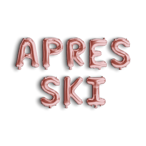 Apres Ski Balloon Banner - Party Decorations Girls Ski Trip Decoration Ski Weekend Bachelorette Banner Snow Winter Bachelorette Aspen Mountain Decoration Bach and Boujee Balloons