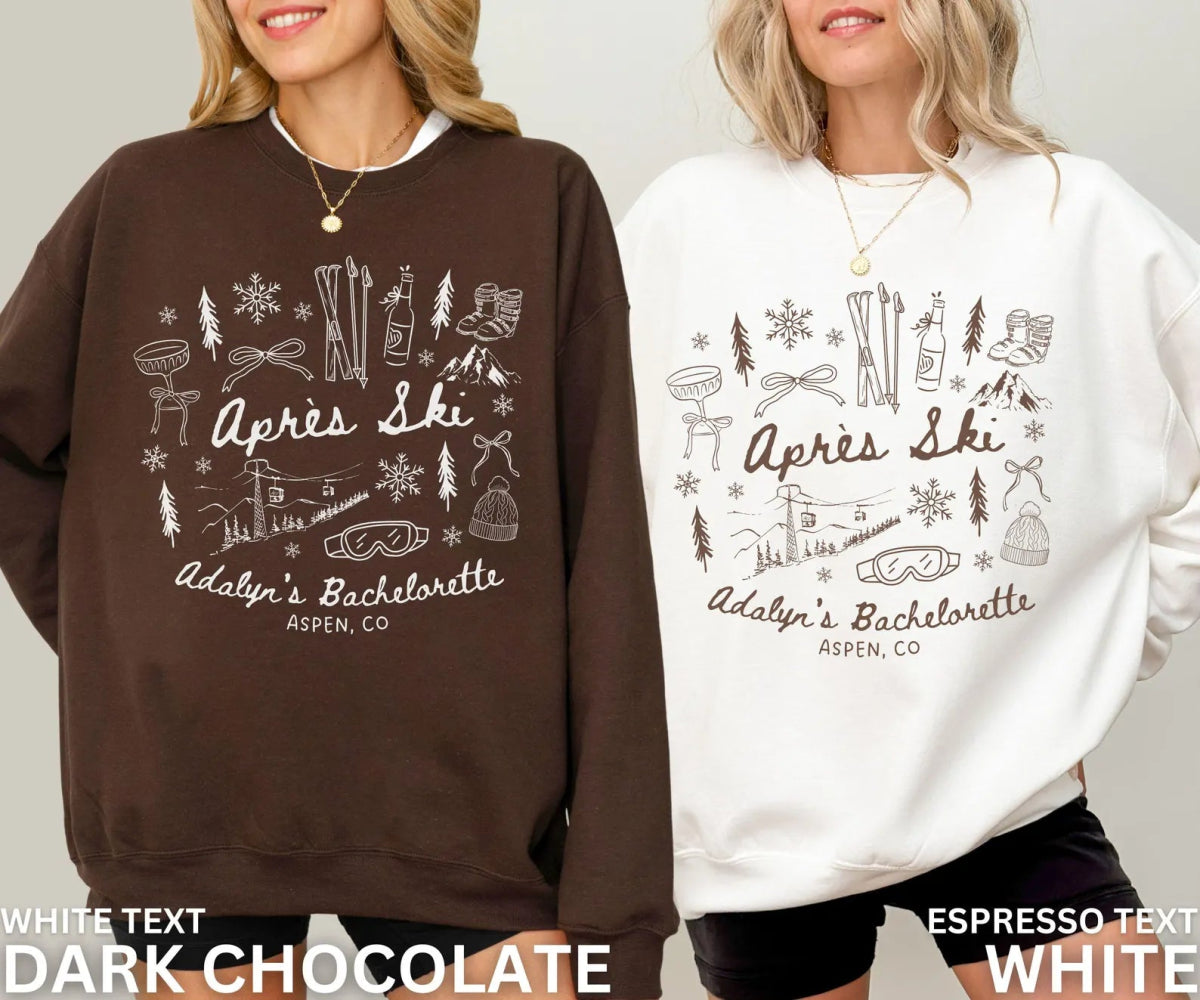 Apres Ski Crewneck Sweater Bach and Boujee Sweatshirt