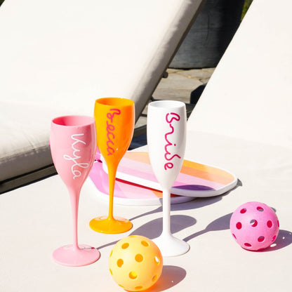 Bach Island Champagne Flute - Personalized Bachelorette Gift Bach and Boujee