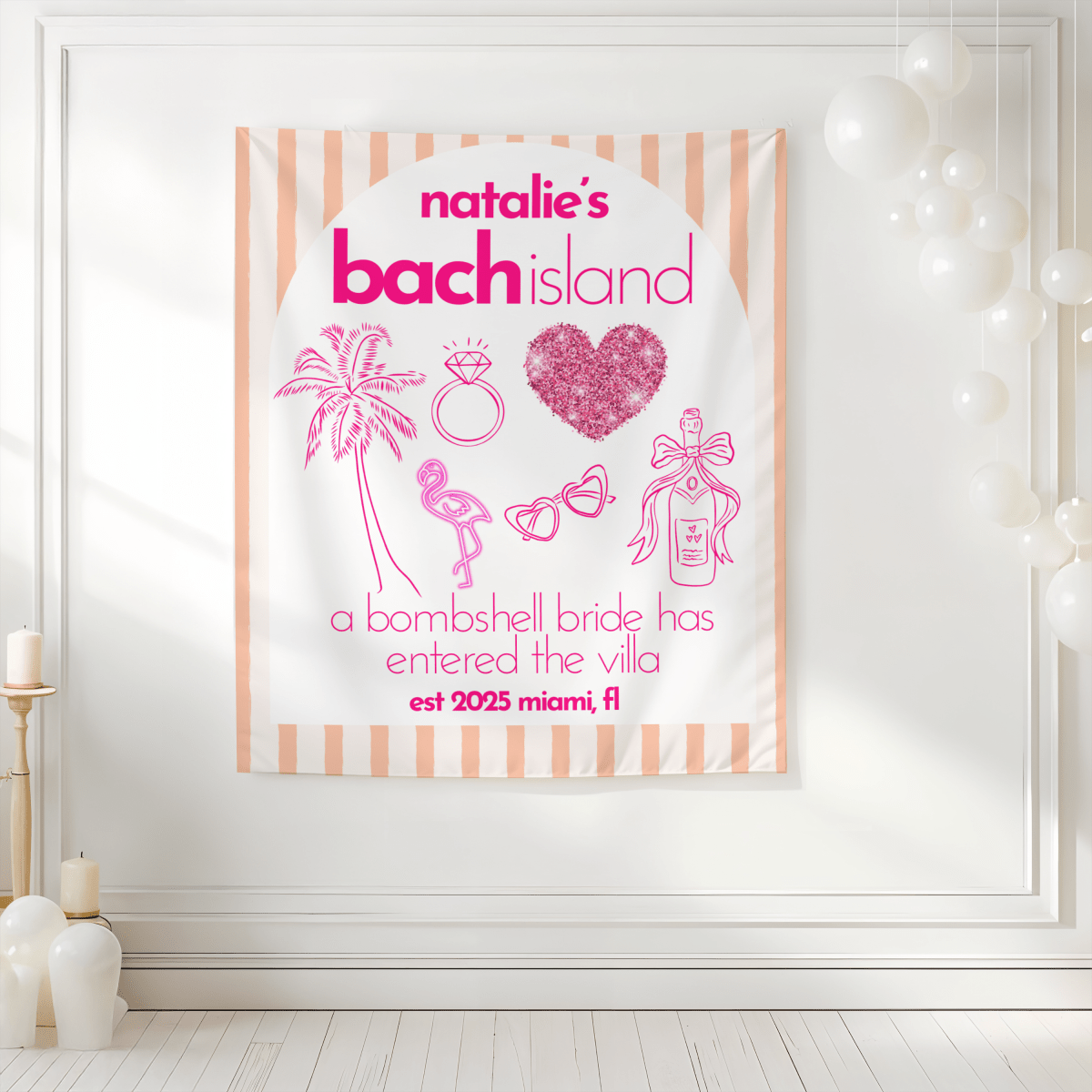 Bach Island Tapestry Bach and Boujee