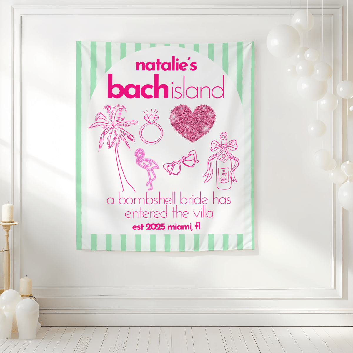 Bach Island Tapestry Bach and Boujee