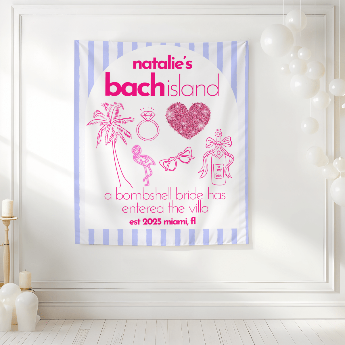 Bach Island Tapestry Bach and Boujee