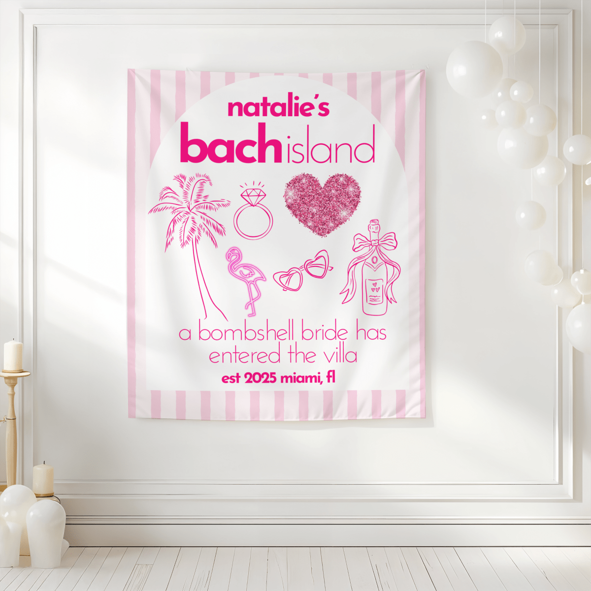 Bach Island Tapestry Bach and Boujee