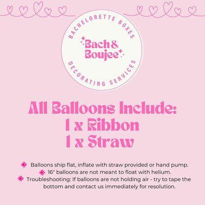 Bachelorette Party Margarita Balloon Decorations - Bride Tequila Themed Hen Party Supplies Bach and Boujee Balloons