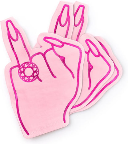 Bachelorette Ring Finger Napkins Bach and Boujee