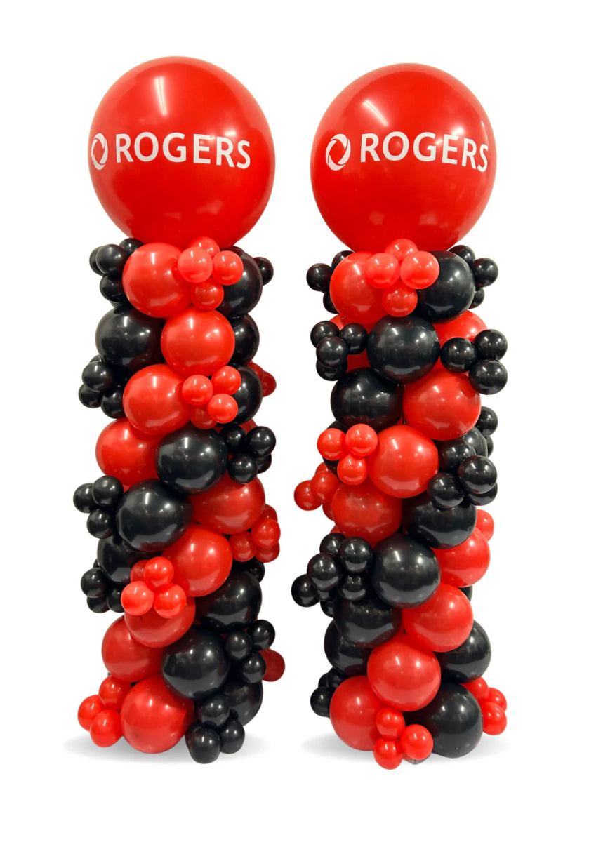 Balloon Column Corporate Logo Bach and Boujee