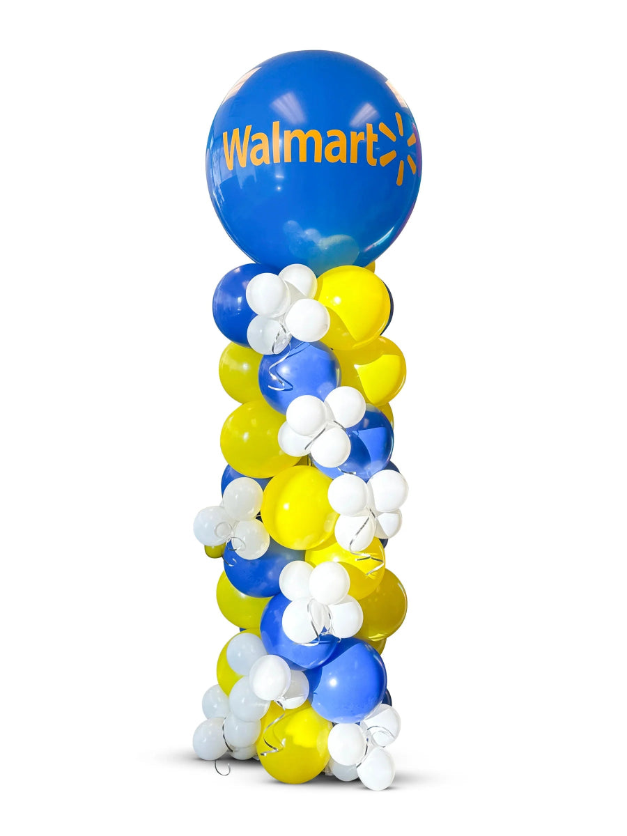 Balloon Column Corporate Logo Bach and Boujee
