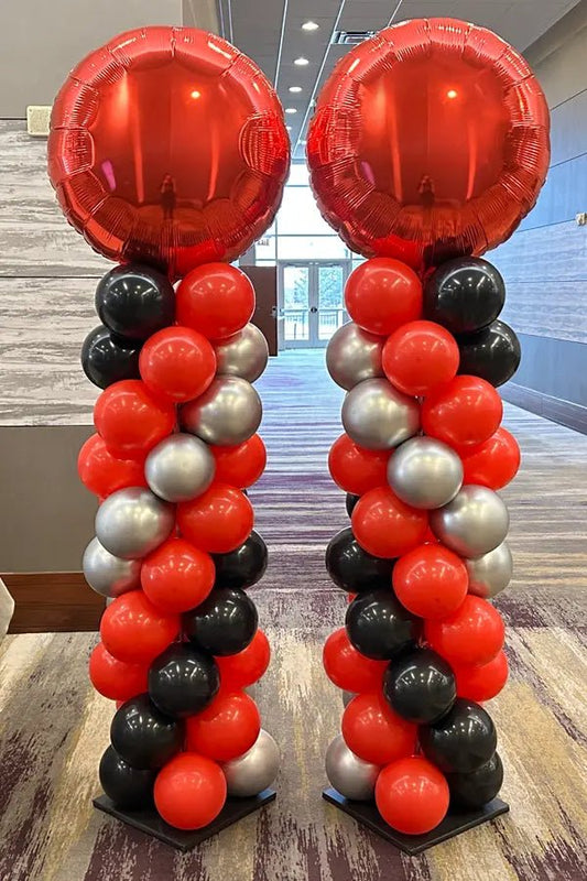 Balloon Tower Column & Text Bach and Boujee