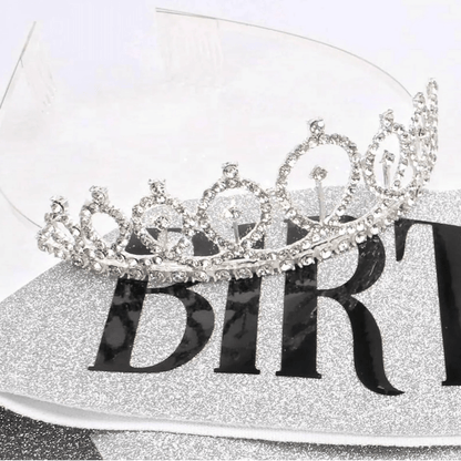 Birthday Queen Pink Sash Bach and Boujee