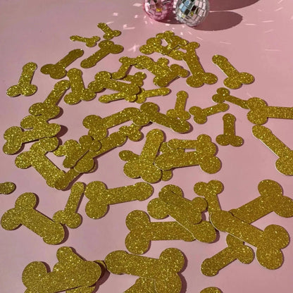 Blush Gold Phallus Sipper and Glistening Ornamentation - The Ultimate Hen Night Festoon Bach and Boujee