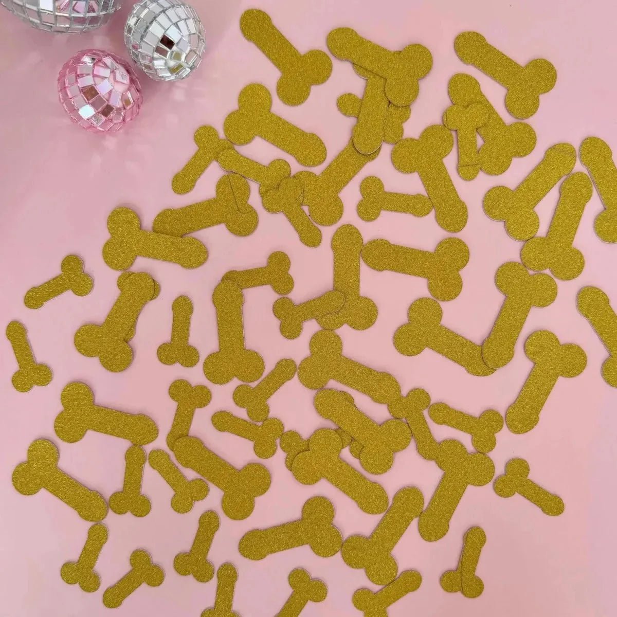 Blush Gold Phallus Sipper and Glistening Ornamentation - The Ultimate Hen Night Festoon Bach and Boujee
