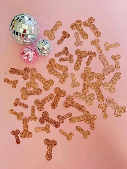 Blush Gold Phallus Sipper and Glistening Ornamentation - The Ultimate Hen Night Festoon Bach and Boujee