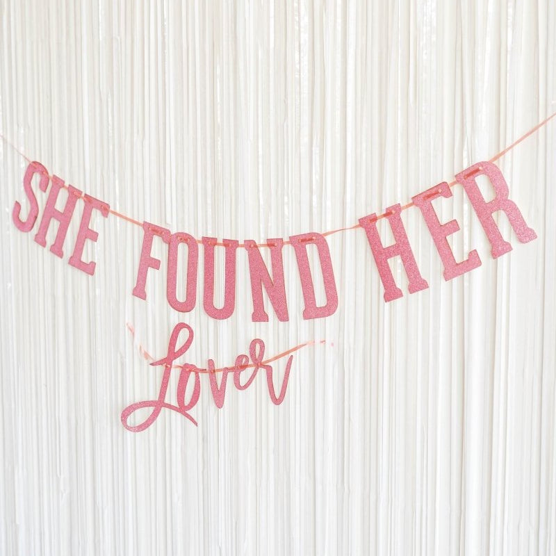Bridal Era Theme Bachelorette Banner She Found Her Lover Swiftie Bachelorette Decoration Purple Pink Swift Theme Party In My Bride Era Bach and Boujee