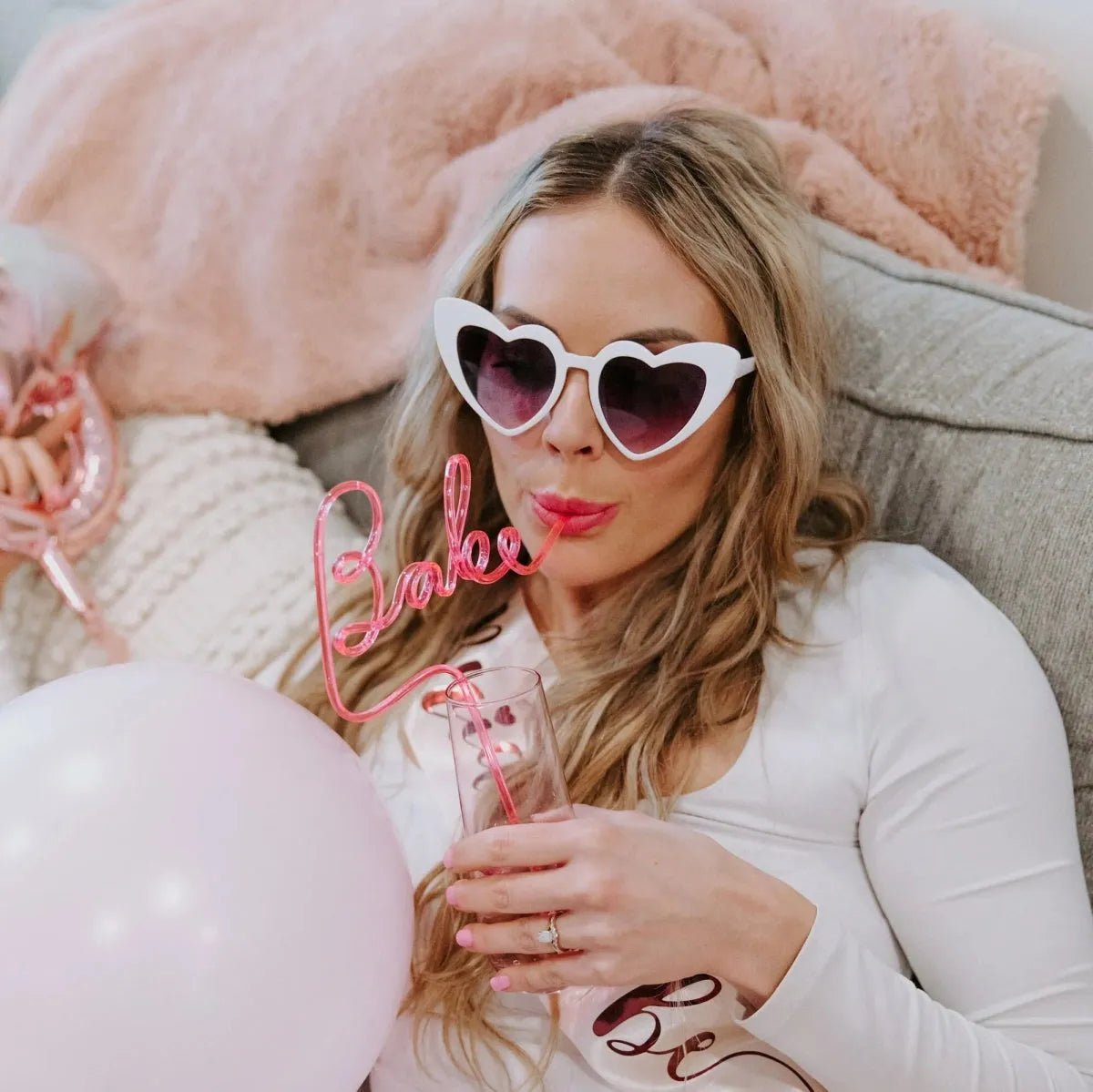 Bridal Party Straw Décor Hen Party Bachelorette Straws for Team Bride and Bridesmaids Bach and Boujee