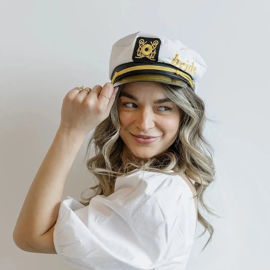 Bride Captain Hat - Fun Bachelorette Sailor Hat for Last Sail Bride Captain Hat - Fun Bachelorette Sailor Hat for Last Sail