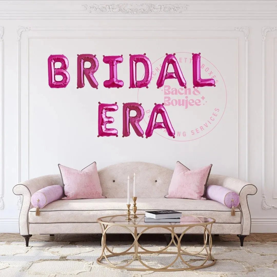 Bride Era Balloon Banner - Eras Swift Decoration Stagette Decor Hen Party Bachelorette Foil Letters Balloon Bach and Boujee Balloons