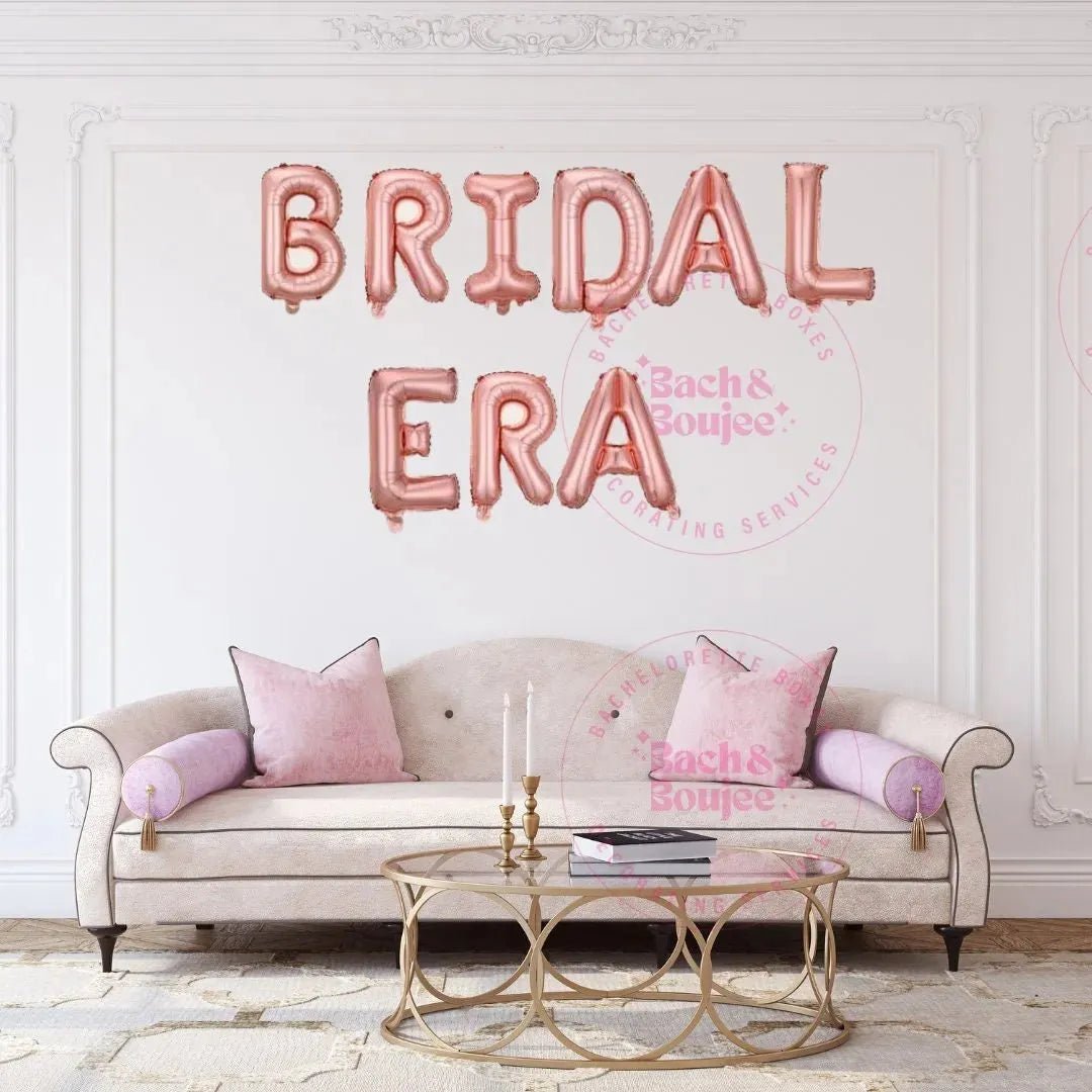 Bride Era Balloon Banner - Eras Swift Decoration Stagette Decor Hen Party Bachelorette Foil Letters Balloon Bach and Boujee Balloons