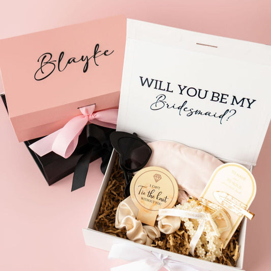 Bridesmaid Proposal Gift Boxes - Will You Be my Bridesmaid Maid Of Honor? Bach and Boujee