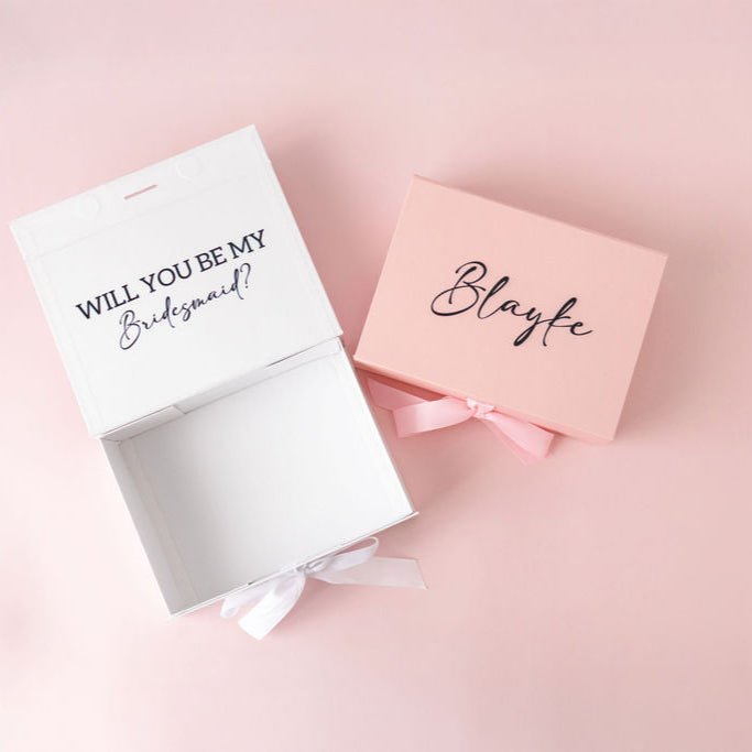 Bridesmaid Proposal Gift Boxes - Will You Be my Bridesmaid Maid Of Honor? Bach and Boujee