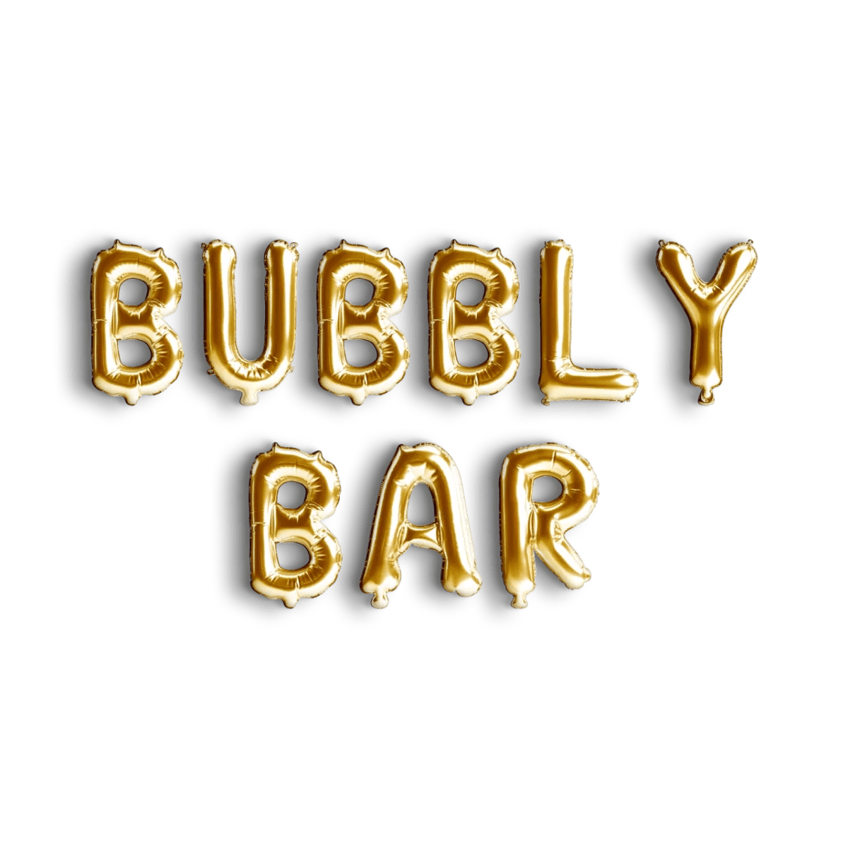 Bubbly Bar Balloon Banner - Bachelorette Bridal Party Decor - Foil Letter Balloon Party Supplies Bach and Boujee Balloons