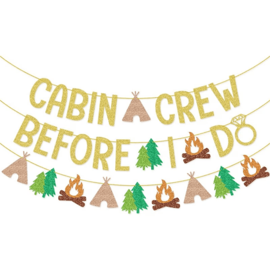 Cabin Crew Before I Do Camp Bach Banner Bach and Boujee Balloons