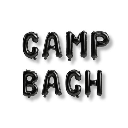 Camp Bach Balloon Banner - Camp Bachelorette Party Camp Banner Cabin Bach and Boujee Balloons