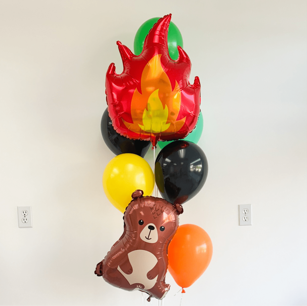 Camp Outdoor Balloon Birthday - Helium Bundle Bach and Boujee