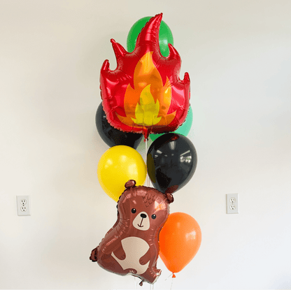 Camp Outdoor Balloon Birthday - Helium Bundle Bach and Boujee