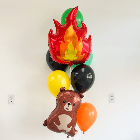 Camp Outdoor Balloon Birthday - Helium Bundle Bach and Boujee