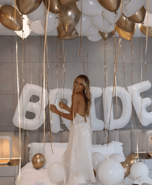 Ceiling Helium Balloon Bride Bundle Bach and Boujee