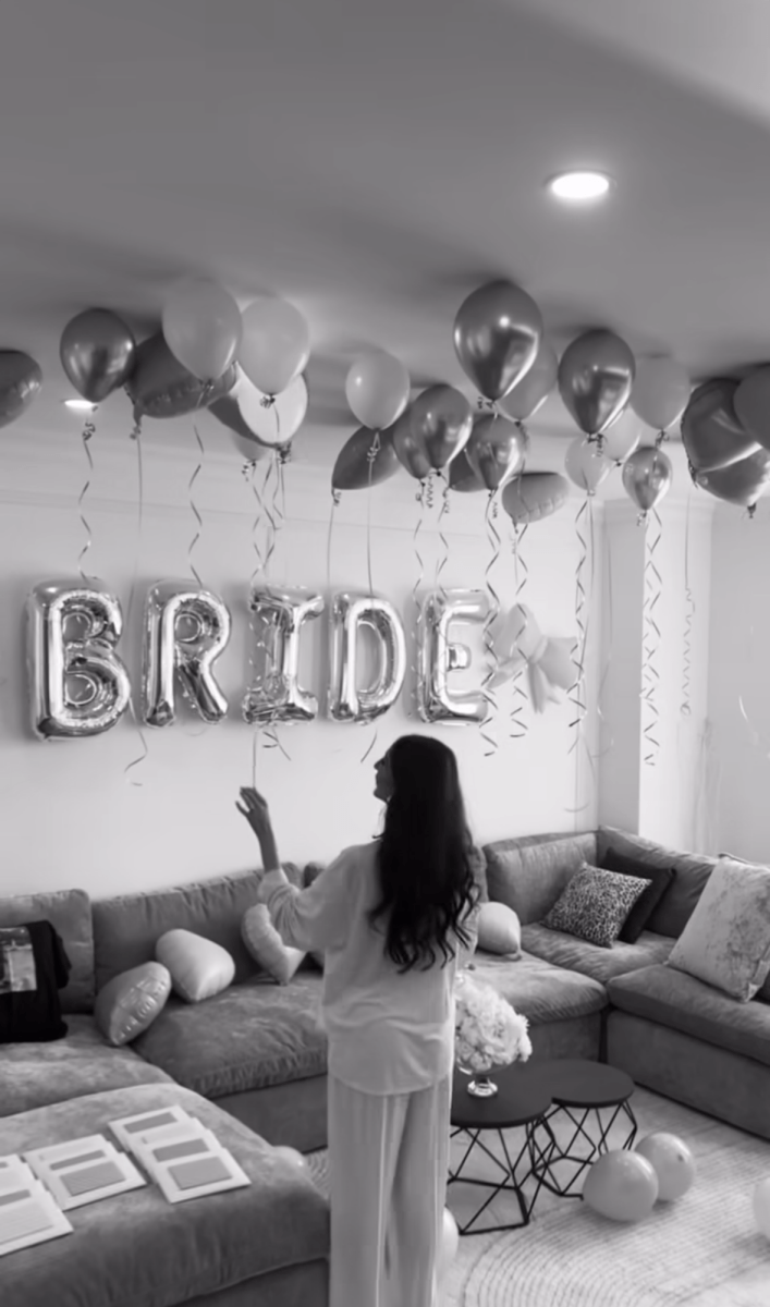 Ceiling Helium Balloon Bride Bundle Bach and Boujee