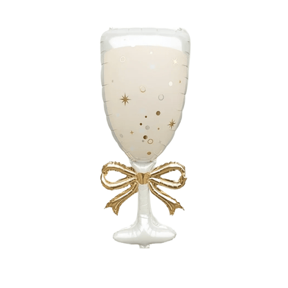 Champagne Bow Coquette Balloon Bach and Boujee
