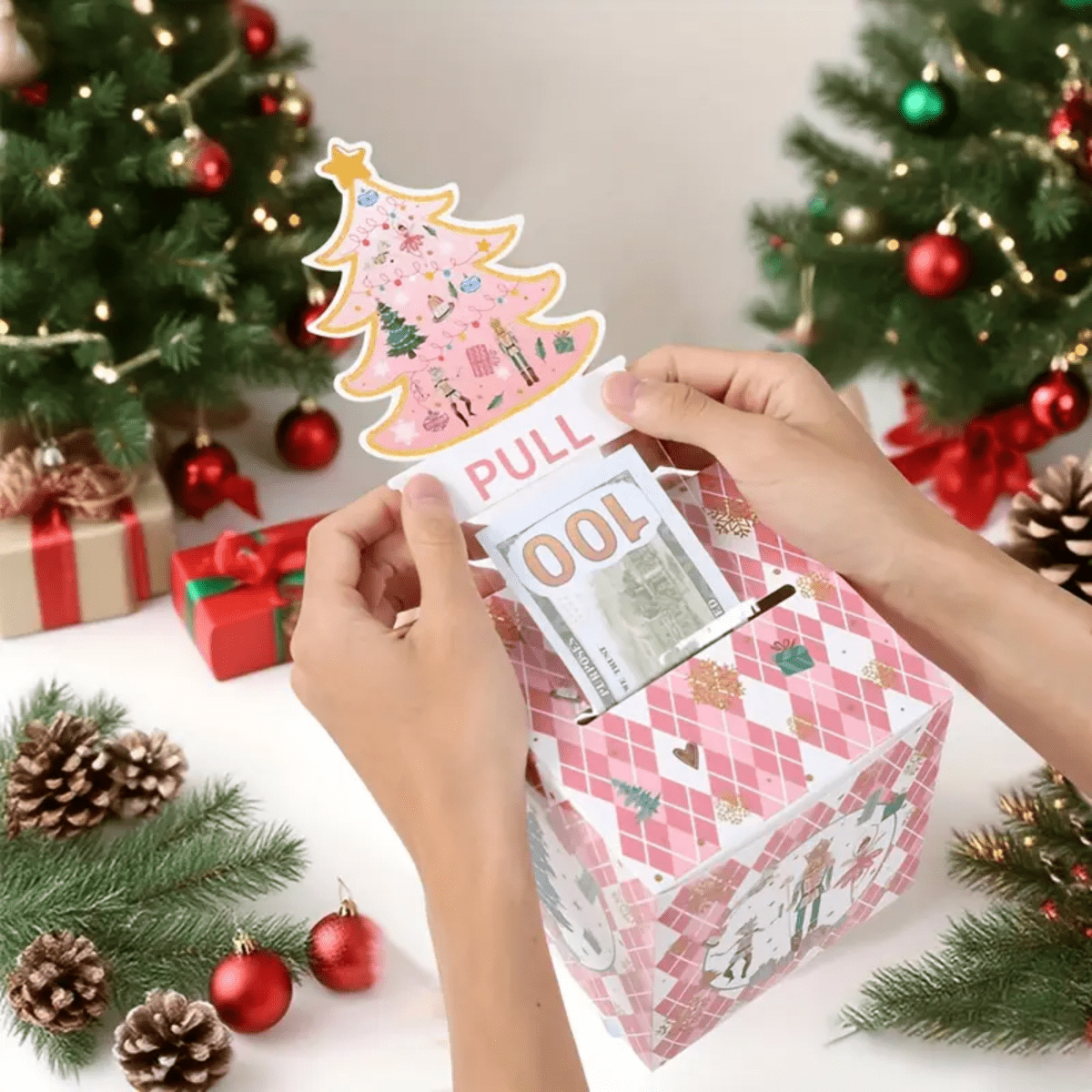 Christmas Money Cash Gift Box Bach and Boujee