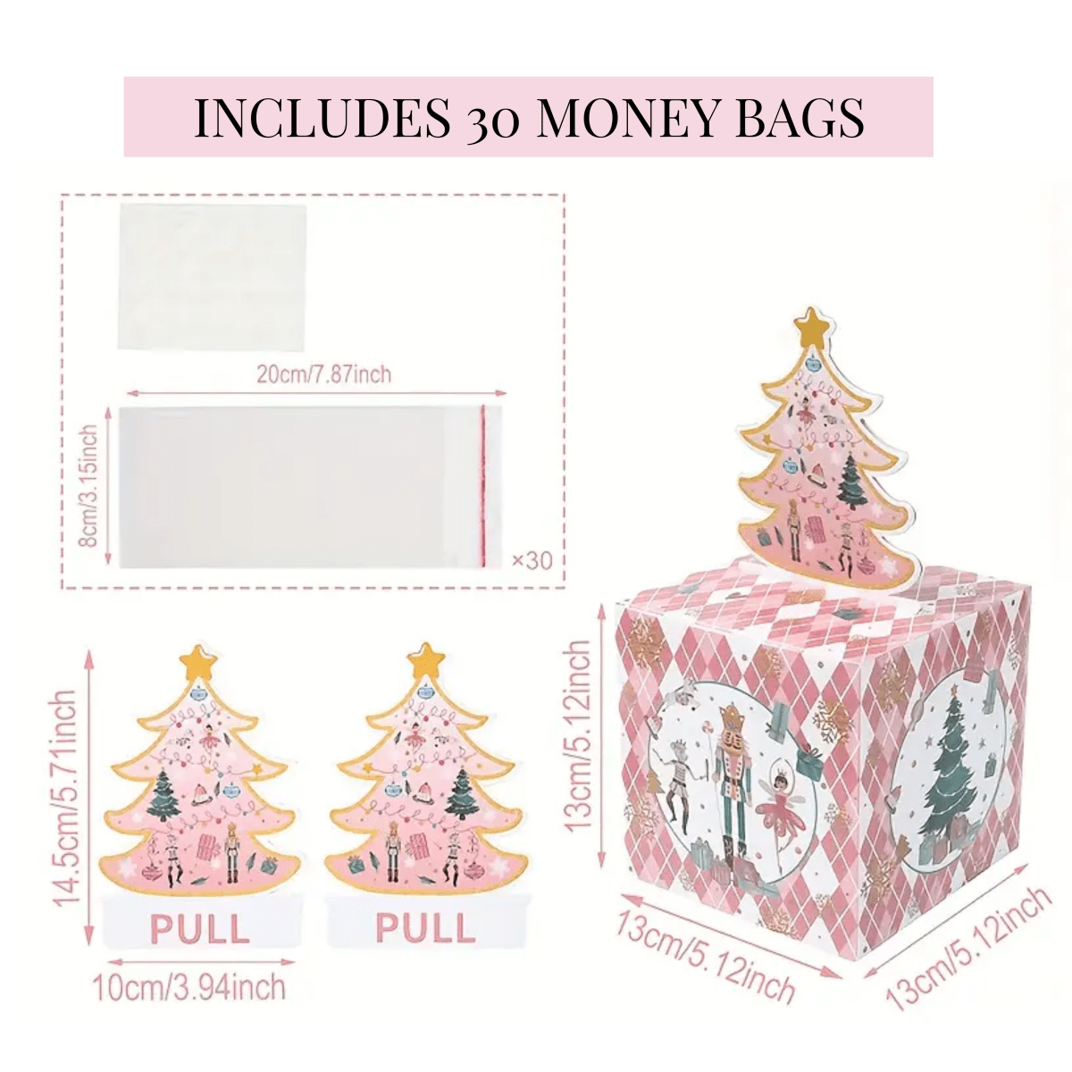 Christmas Money Cash Gift Box Bach and Boujee