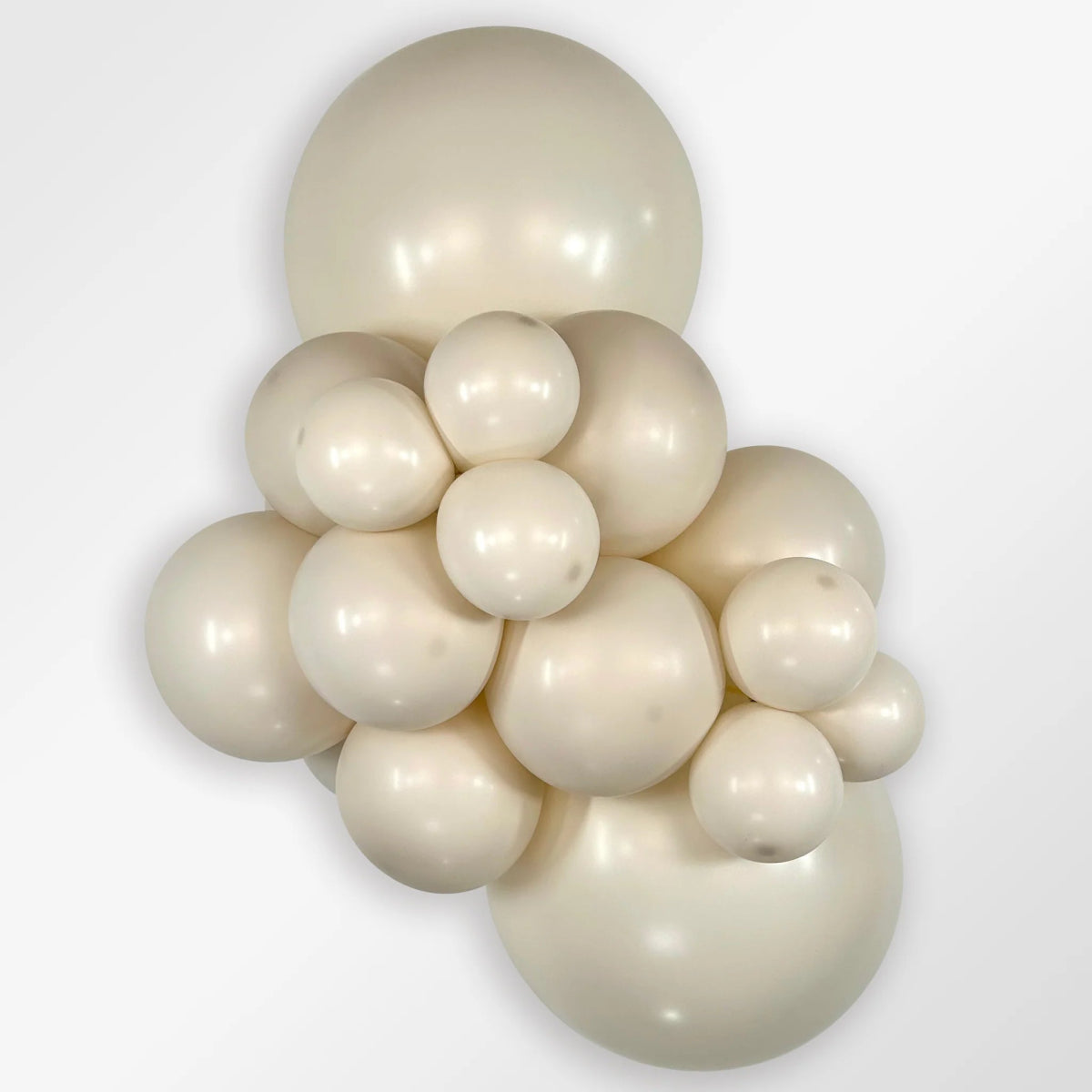 Cream Tan Helium Balloon Bach and Boujee