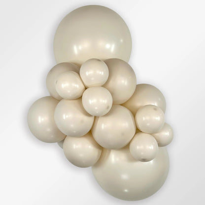 Cream Tan Helium Balloon Bach and Boujee