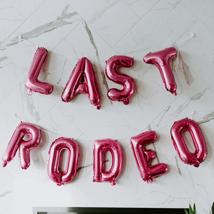 Custom Phrase - Balloon Letter Banner Bach and Boujee Balloons