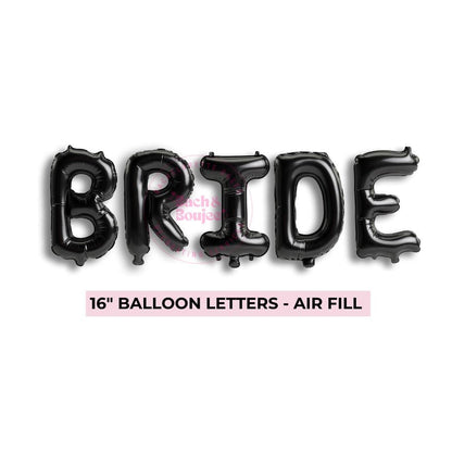 Custom Phrase - Black Letter Balloons Bach and Boujee Balloons